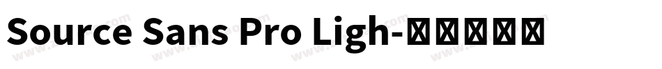 Source Sans Pro Ligh字体转换